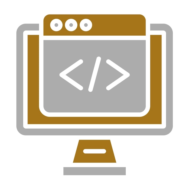 Style d'icône de programmation vectorielle