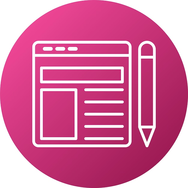 Style d'icône de prototypage de conception vectorielle