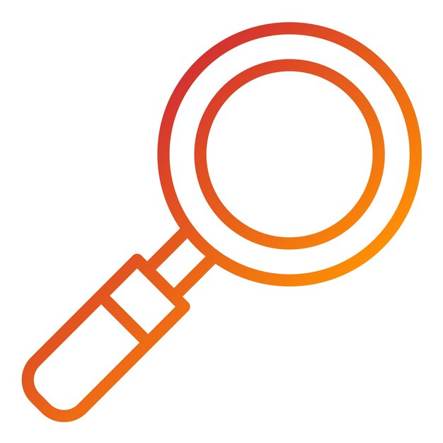 Style d'icône de recherche de conception vectorielle
