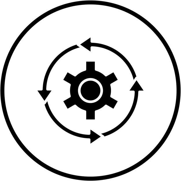 Style d'icône de récupération de conception vectorielle