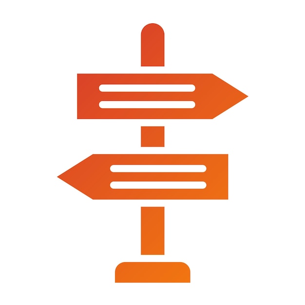 Style d'icône de signalisation de conception vectorielle