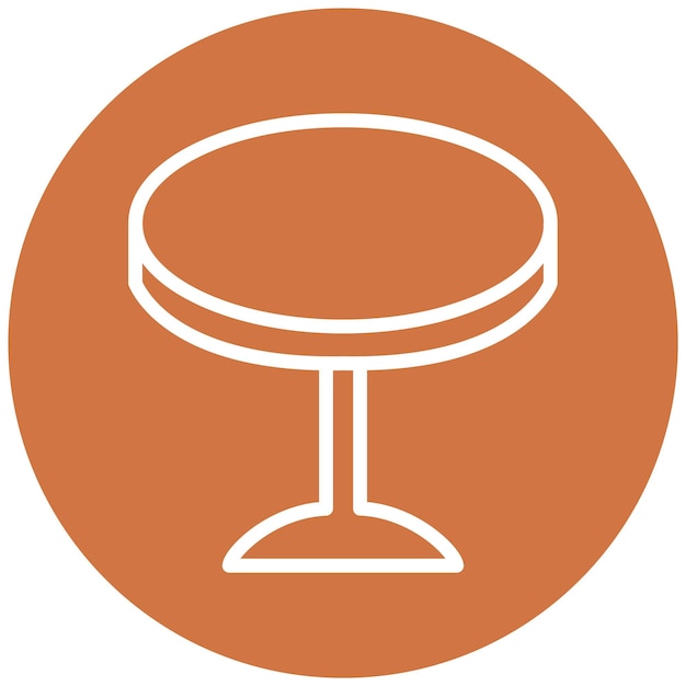 Style d'icône de la table de conception vectorielle