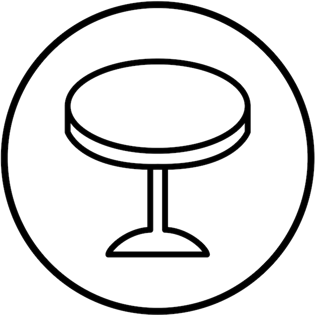 Style d'icône de la table de conception vectorielle