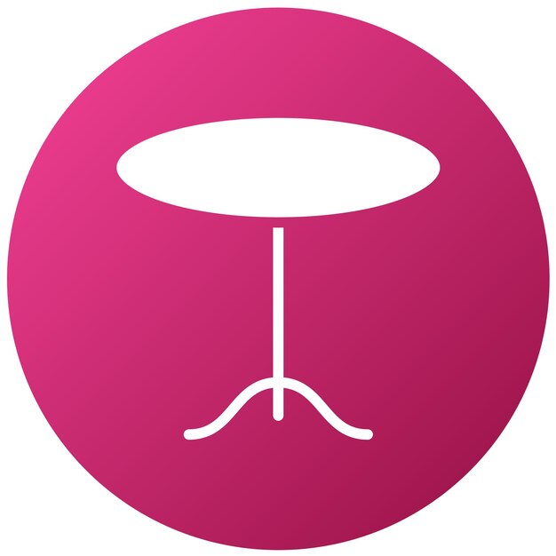 Le style d'icône de la table de conception vectorielle C