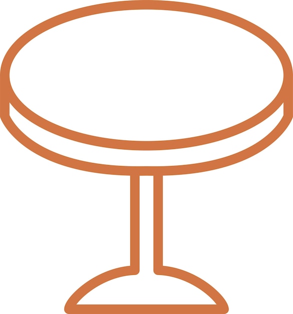 Style d'icône de la table de conception vectorielle