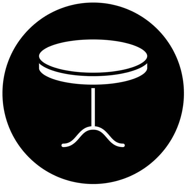 Le style de l'icône de la table inclinée de conception vectorielle