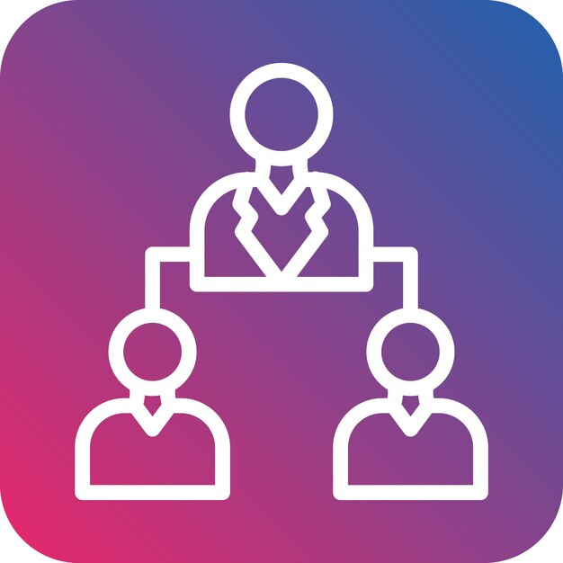 Style d'icône de travail d'équipe de conception vectorielle