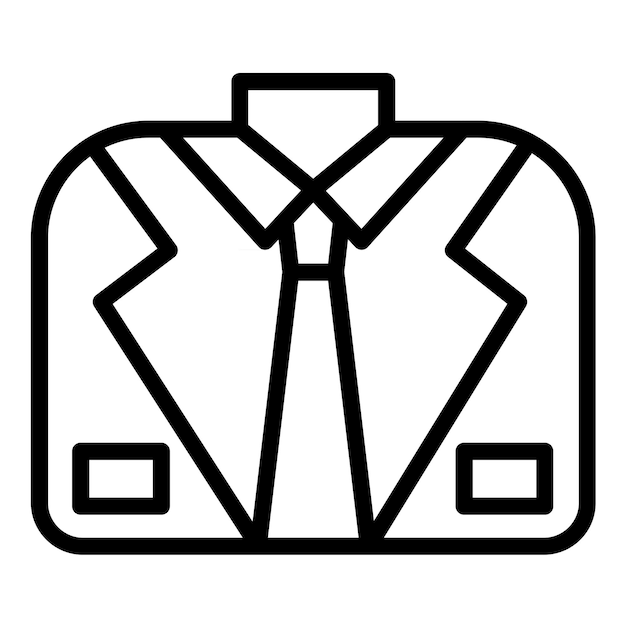 Le style d'icône de Tuxedo de conception vectorielle