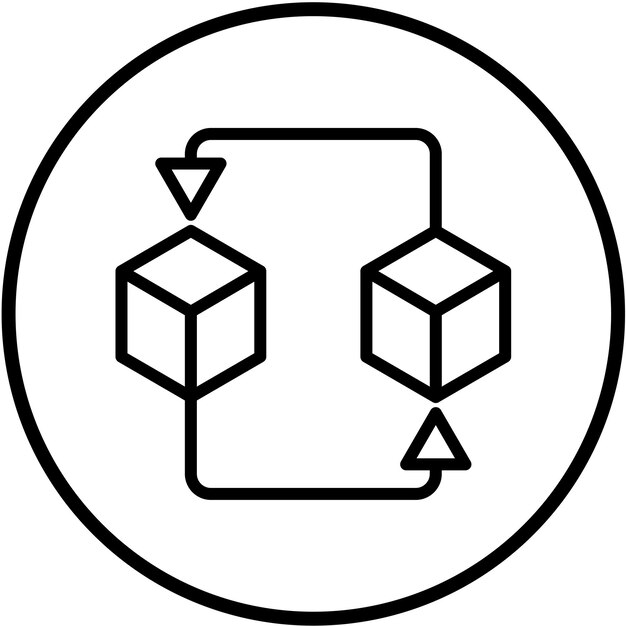 Le style d'icône de la version bêta de la conception vectorielle