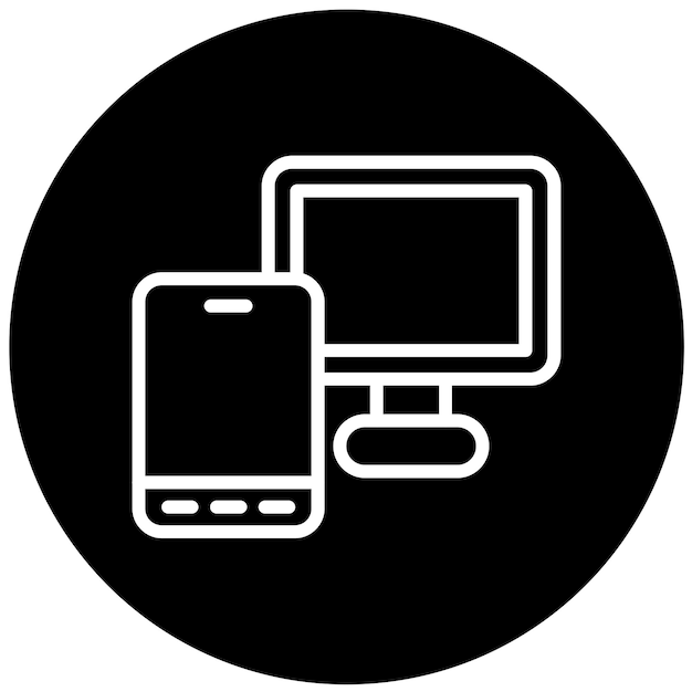 Le style des icônes des gadgets de conception vectorielle