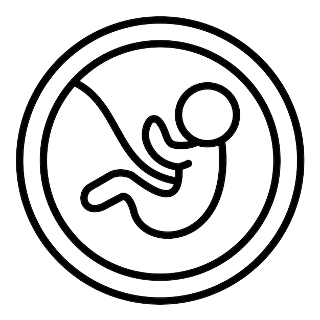 Vecteur style d'illustration du vecteur du fœtus