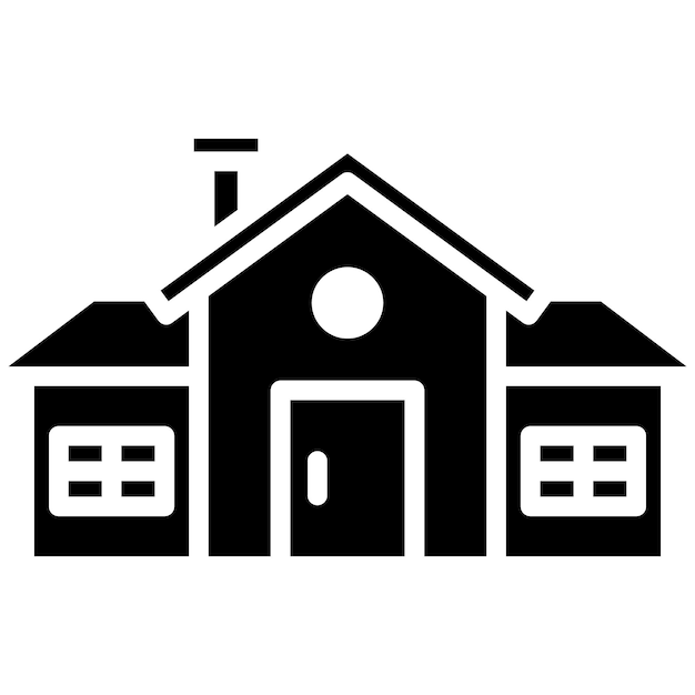 Vecteur style d'illustration vectorielle du bungalow