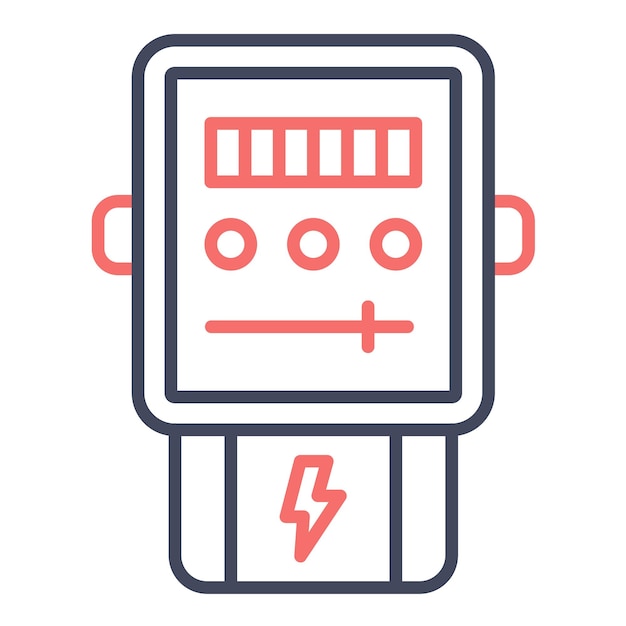 Vecteur style d'illustration vectorielle du compteur électrique