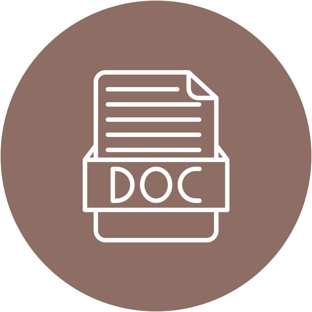 Style d'illustration vectorielle du DOC