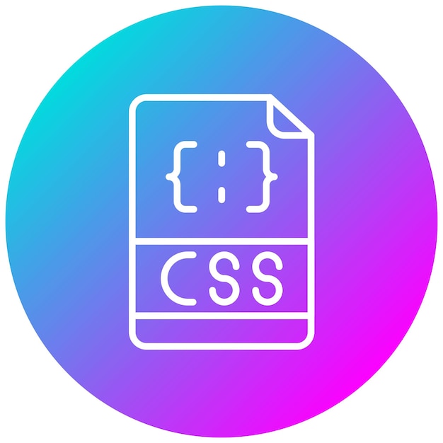 Style d'illustration vectorielle du fichier Css