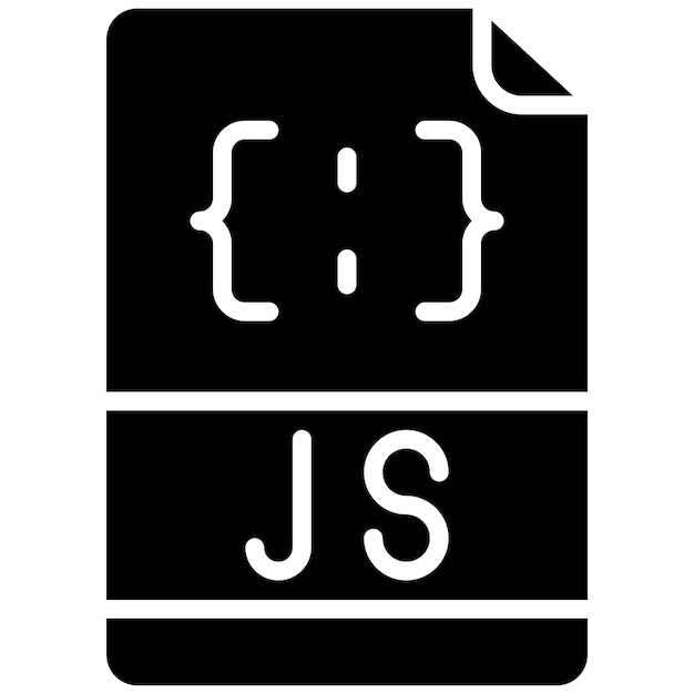 Style d'illustration vectorielle du fichier Javascript