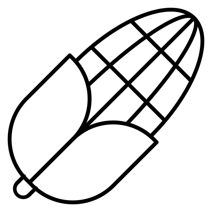 Vecteur style d'illustration vectorielle du maïs