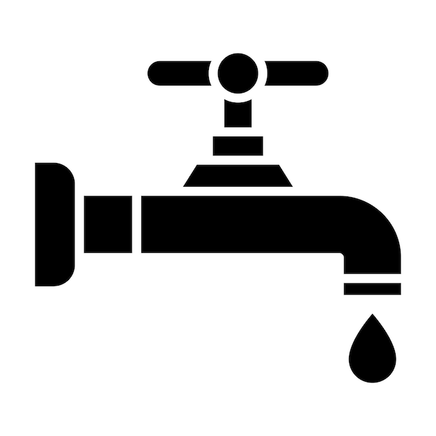 Style d'illustration vectorielle du robinet