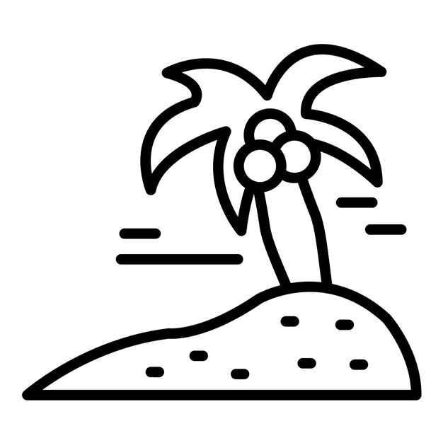 Style d'illustration vectorielle de l'île