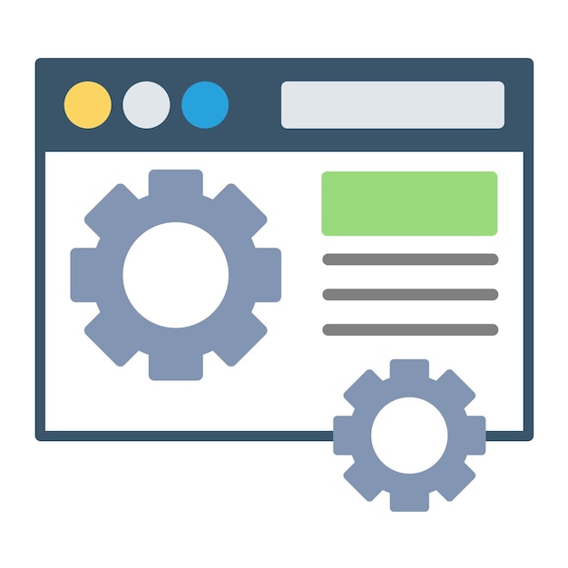 Style d'illustration vectorielle de maintenance Web