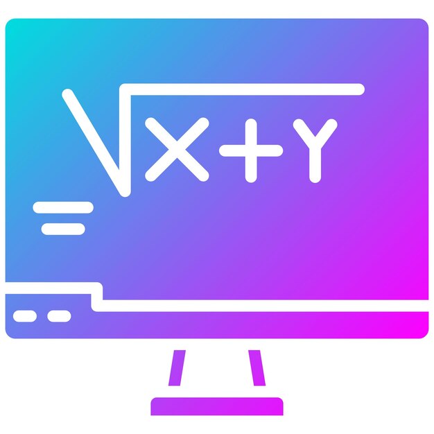 Vecteur style d'illustration vectorielle de mathématiques en ligne