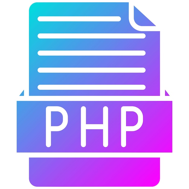 Le style d'illustration vectorielle PHP