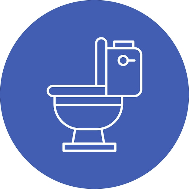 Vecteur style d'illustration vectorielle des toilettes
