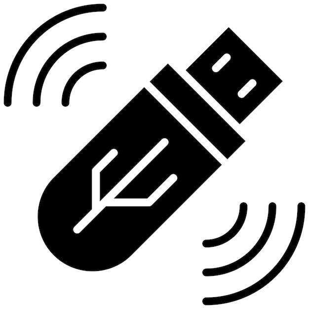 Le style d'illustration vectorielle USB Wifi