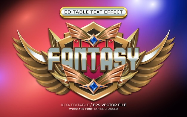 Style De Jeu D'effet De Texte Modifiable Fantastique