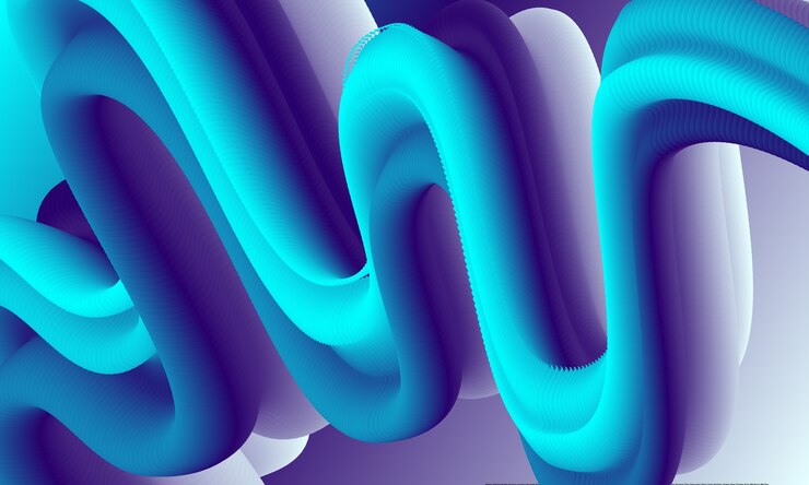 Vecteur style liquide fluide abstrait, fond de couleurs ondulées et dégradées