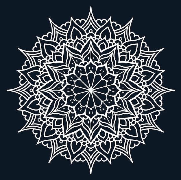 Style Mandala Accueil Diwali Conception Mandala Arabesque Style arabe islamique Décoration ornementale