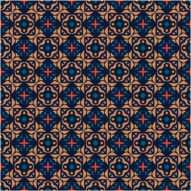 Style minimaliste de fond de motif de batik asiatique