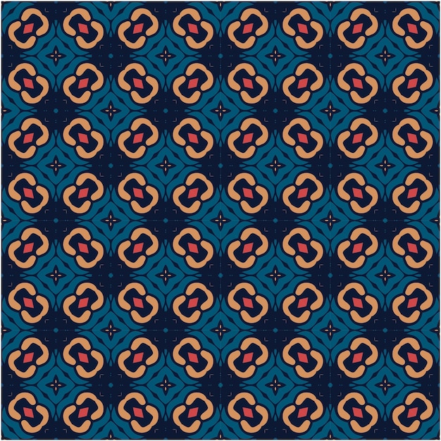 Vecteur style minimaliste de fond de motif de batik asiatique