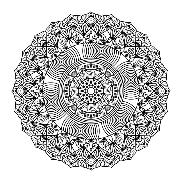 Style oriental mandala