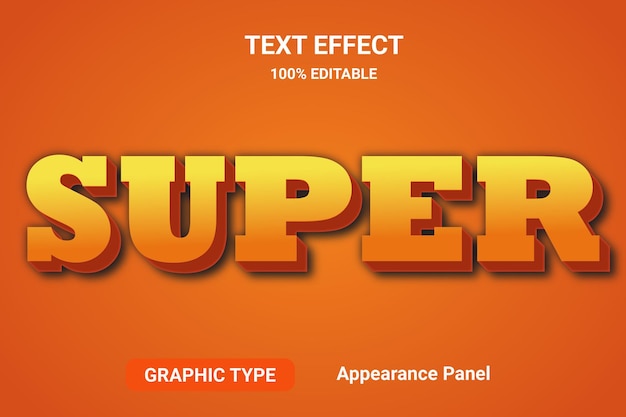 Style de police modifiable avec effet de super texte