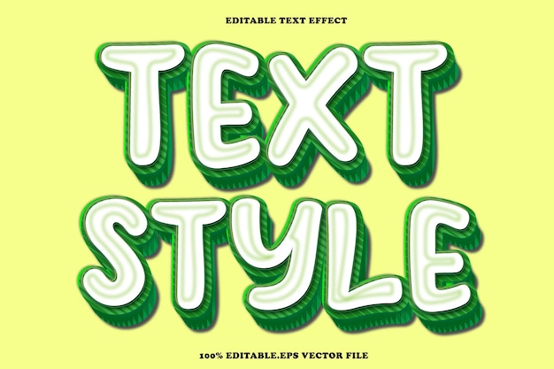 Style de texte Effet de texte modifiable Style de dégradé de gaufrage 3D