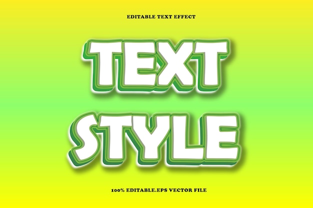 Style de texte Effet de texte modifiable Style de dégradé de gaufrage 3D