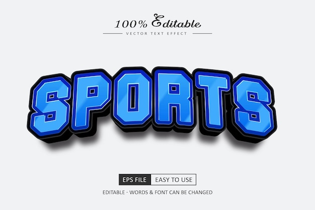 Style de texte sportif modifiable de haute qualité