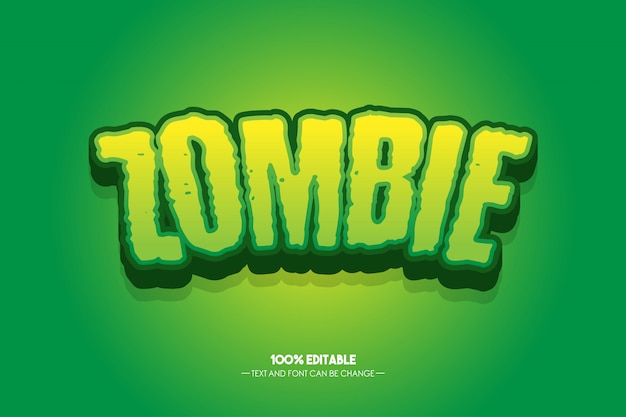 Style De Texte Zombie 3d