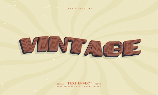 Style de texture grunge rétro vintage modifiable typographie de police alphabet effet de texte vectoriel coloré