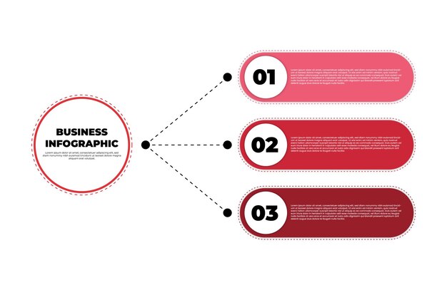 Style De Vecteur Graphique D'informations Commerciales Minimaliste