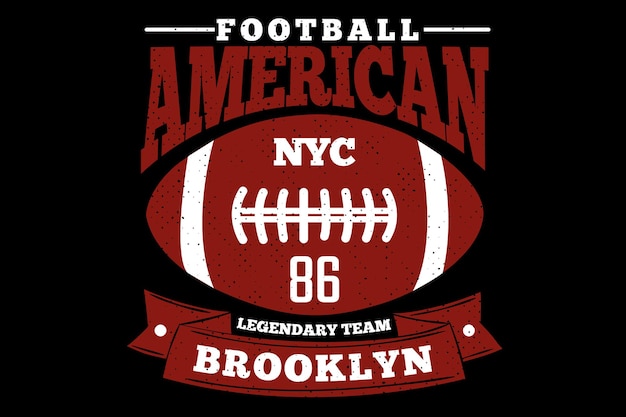 Style Vintage De Football Américain Brooklyn