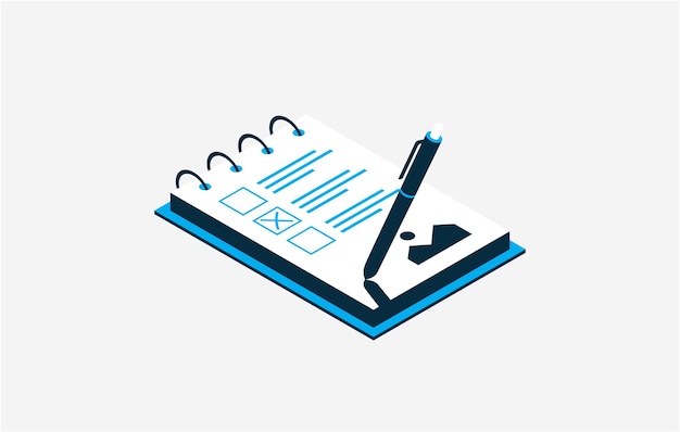 un stylo bleu est sur une pile de papiers avec un stylo dessus