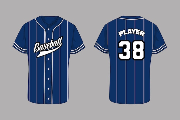 Vecteur sublimation de maillots de baseball personnalisés