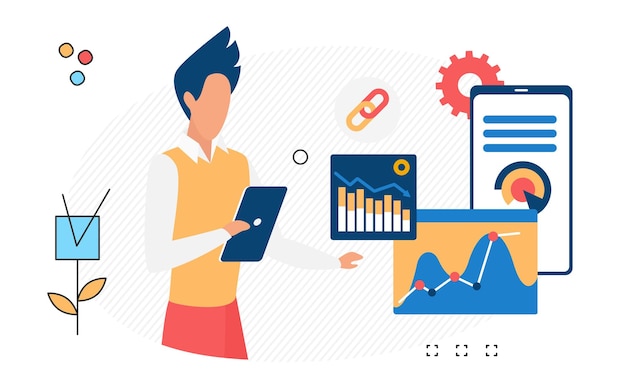 Succès des performances commerciales et tableau de progression de l'entreprise