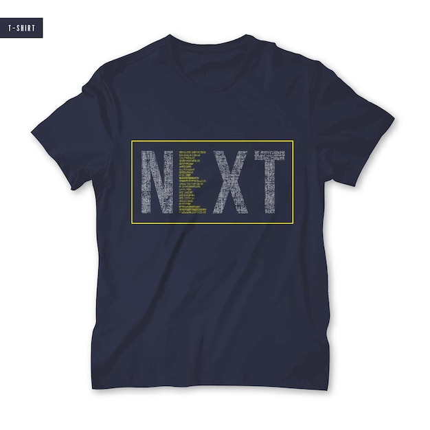 Suivant Conception de t-shirt typographie