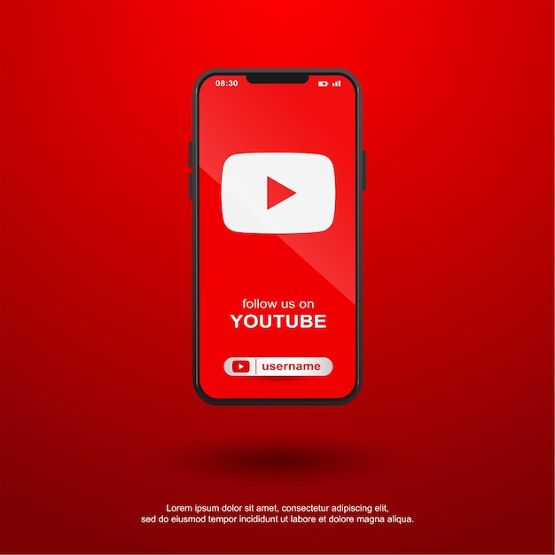 Suivez-nous sur les réseaux sociaux youtube sur mobile