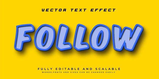 Suivre l'effet de texte