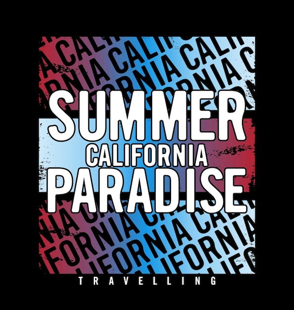 Summer Paradise Conception Typographie Vecteur Conception Texte Illustration Signe T-shirt Graphique Imprimer