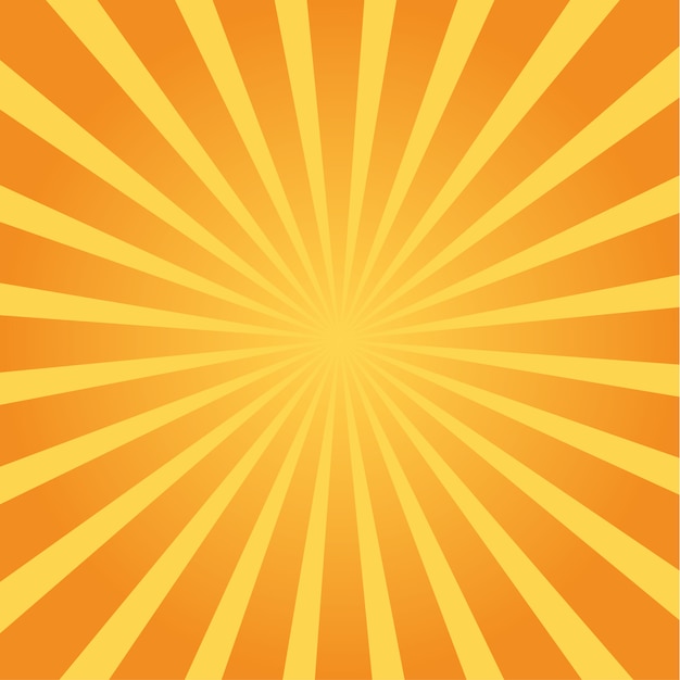 Sunburst coloré. Illustration de dessin animé de rayons de soleil colorés